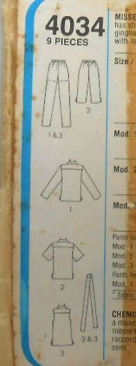 STYLE 4034 PJS IN 3 LENGTHS SIZE MEDIUM 14-16 COMPLETE