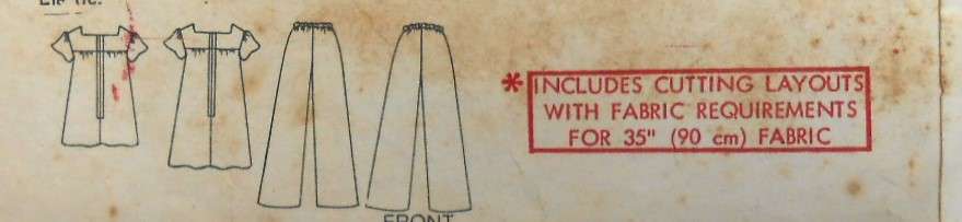 BUTTERICK 3594 MATERNITY DRESS-TOP-PANTS SIZE-16 BUST 36 COMPLETE