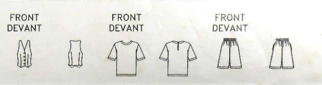 BUTTERICK 4967 WAISTCOAT-TOP-SHORTS SIZE 6-14 COMPLETE-CUT TO 14