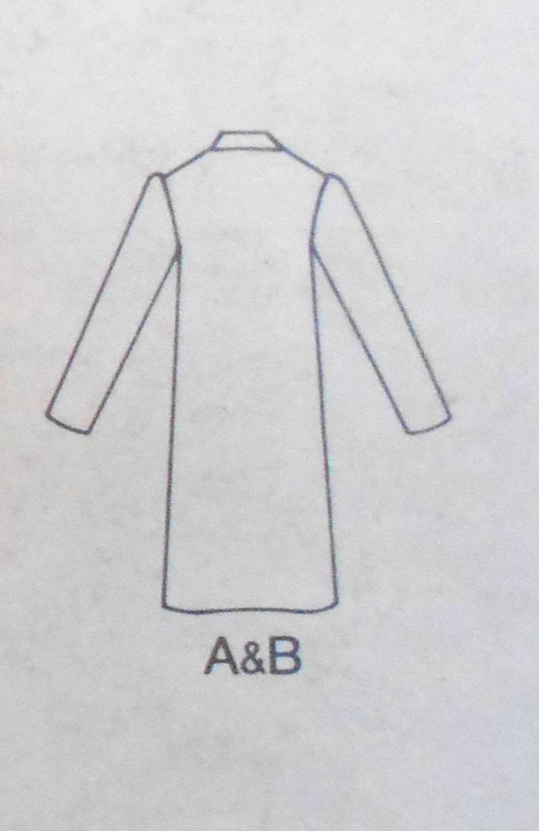 BUTTERICK 4540 STRAIGHT FRONT BUTTON DRESS SIZE 12-14-16 COMPLETE CUT TO 16