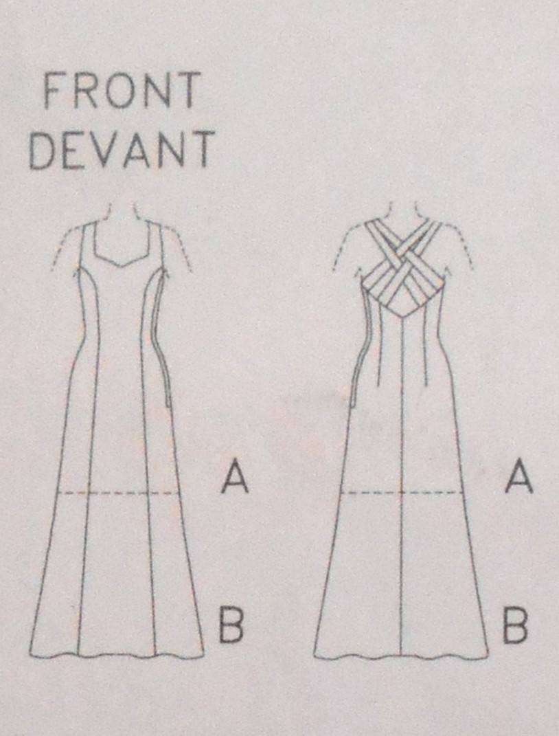 BUTTERICK 5542 CLOSE FITTING LINED A LINE DRESS WITH BACK FEATURE SIZE 6-8-10 COMPLETE-CUT TO 10