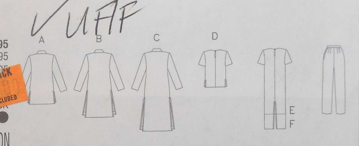 BUTTERICK 5753 JACKET-DUSTER-DRESS-TOP-PANTS SIZE 14-16-18 COMPLETE-UNCUT-F/FOLDED