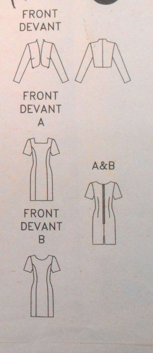 BUTTERICK 5869 SMART DRESS & JACKET SIZE 12-14-16 COMPLETE-CUT TO 14