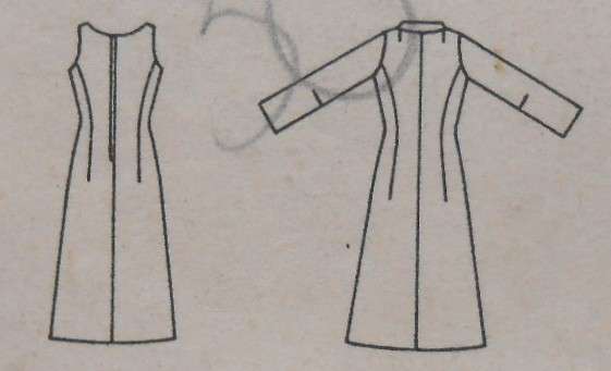 BUTTERICK 3471 DRESS & COAT ENSEMBLE SIZE 10 BUST 31 COMPLETE-ZIPLOC