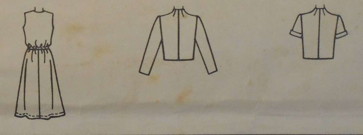 McCALLS 7456 JACKET & DRESS SIZE 8-10-12 COMPLETE- CUT TO 12
