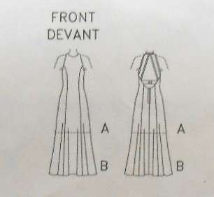 BUTTERICK 5422 CLOSE FITTING LINED A-LINE DRESS-NECKLINE VARIATIONS SIZE 6-8-10 COMPLETE-CUT TO 10