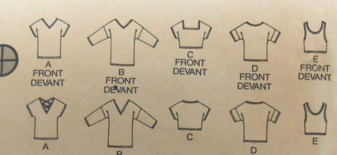 BUTTERICK 6544 LOOSE FITTING PULLOVER TOPS+NECKLINE VARIATIONS SIZE 8-10-12 COMPLETE-CUT TO 12-ZIPLO