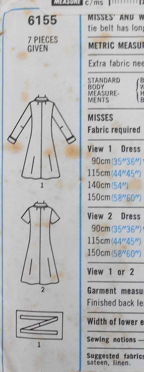 SIMPLICITY 6155 FLARED DRESS SIZE 14 BUST 92 CM-COMPLETE-UNCUT F/FOLDED
