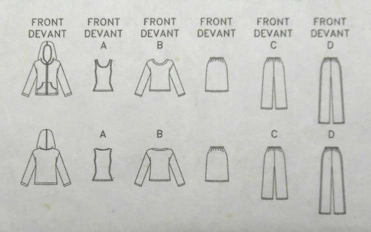 BUTTERICK 3467 JACKET-TOP-SKIRT-PANTS SIZE 12-14-16 COMPLETE-CUT TO 16