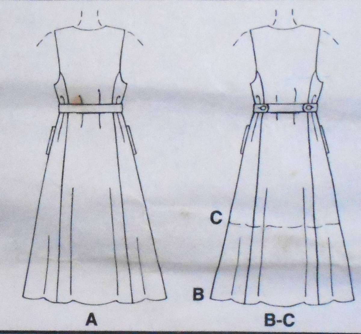 McCALLS 7880-LINED PINAFORE IN 2 LENGTHS & BLOUSE SIZE 10-12-14 COMPLETE-UNCUT-F/FOLDED