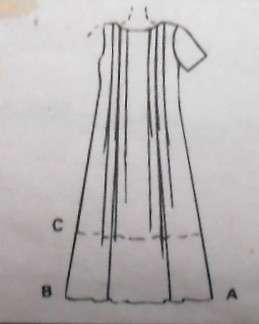 McCALLS 7545 LOOSE FITTING DRESS SIZE 14 COMPLETE