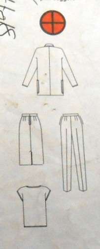 BUTTERICK 3633 JACKET-SKIRT-PANTS-TOP SIZE 14-16-18 COMPLETE-CUT TO 18