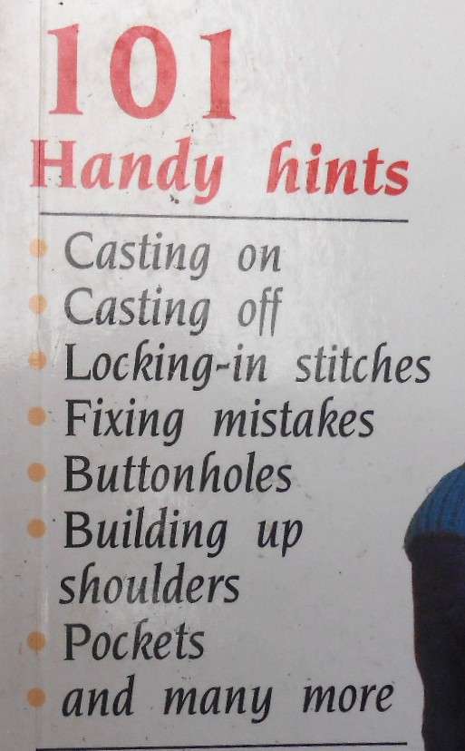 THE KNITTER'S COMPANION - 101 HANDY HINTS ANNE WILLIS -48 PAGES