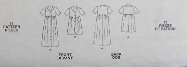 McCALLS 7478 DRESS & ROMPER SIZE 8-10-12-14 COMPLETE-CUT TO 14