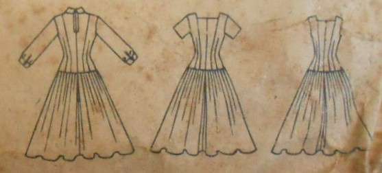 V/VINTAGE BUTTERICK 7703 LONG LINE DRESS SIZE 13 BUST 31 COMPLETE-ZIPLOC