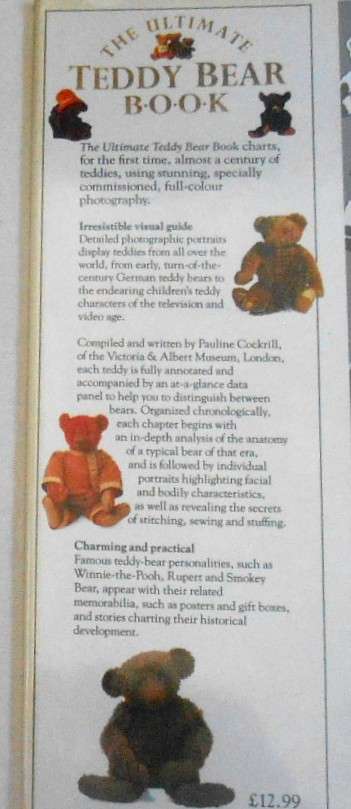 THE ULTIMATE TEDDY BEAR BOOK-PAULINE COCKRELL-132 A4 PAGES HARDCOVER WITH DUST JACKET