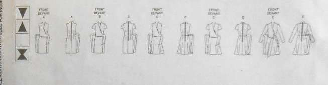 VOGUE 7693 DRESS WITH HIGH NECKLINE-SEMI FITTED MOCK BODICE SIZE 12-14-16 COMPLETE-UNCUT-F/FOLDED