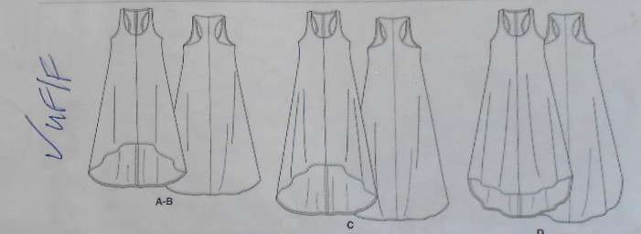 McCALLS M6954 SET OF PULLOVER DRESSES SIZE XS-S-M (4-14) COMPLETE-UNCUT-F/FOLDED