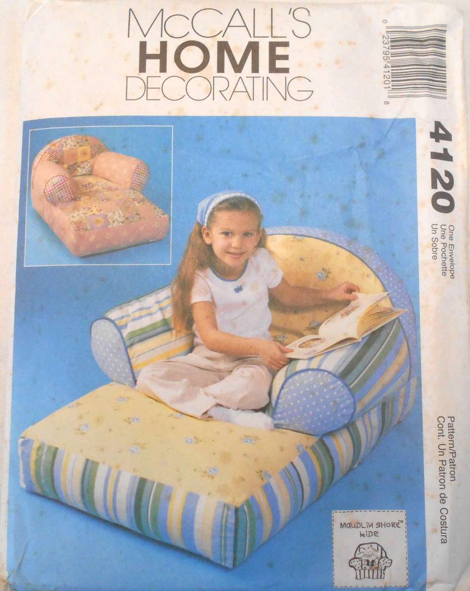 McCALLS 4120 KIDS CHAISE LOUNGE ONE SIZE COMPLETE-UNCUT-F/FOLDED