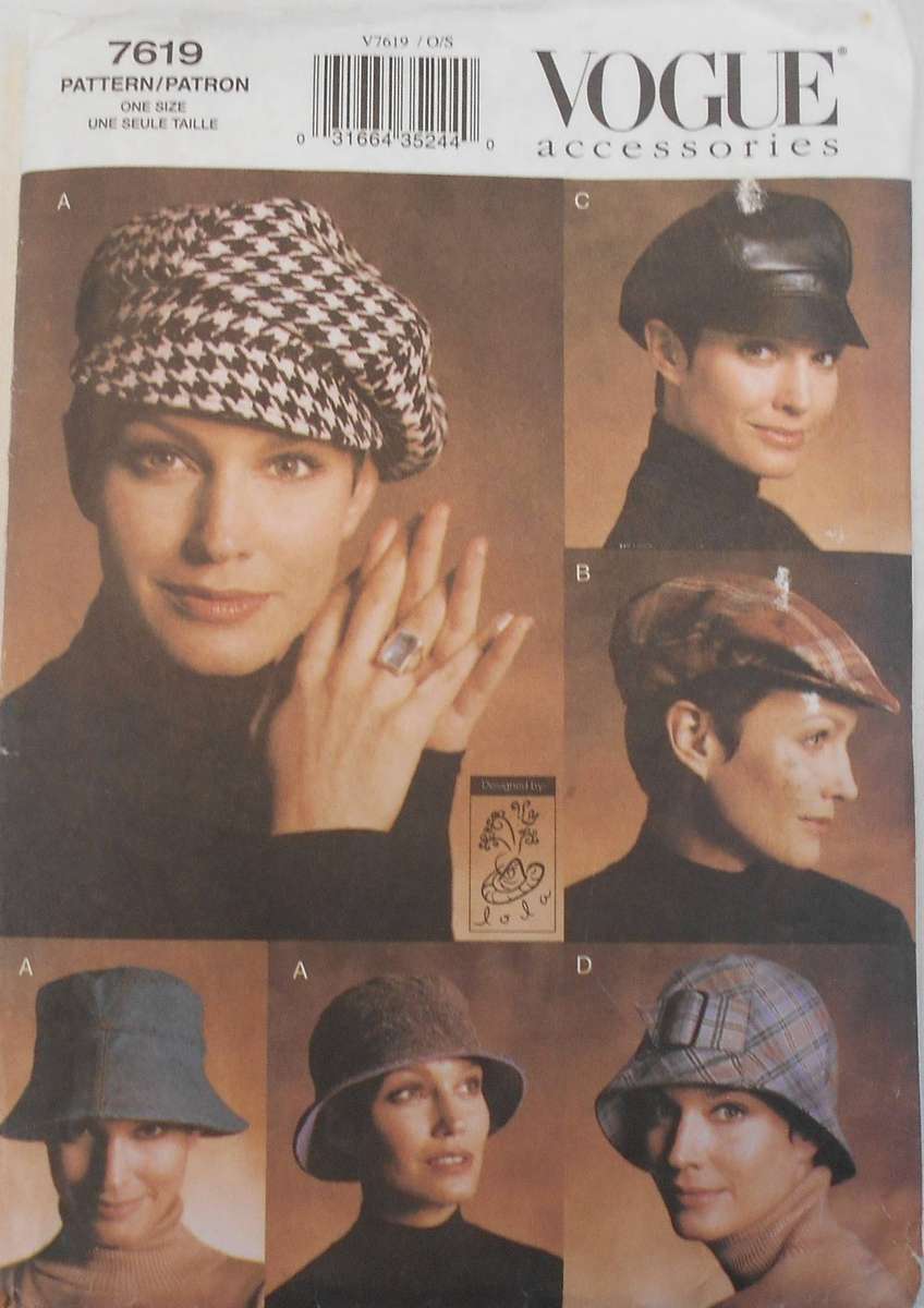 VOGUE ACCESSORIES 7619 HATS ONE SIZE COMPLETE