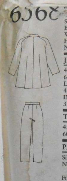 NEW LOOK PATTERNS 6568 FLARED COAT/JACKET & PANTS SIZE 6-18-COMPLETE-UNCUT-F/FOLDED