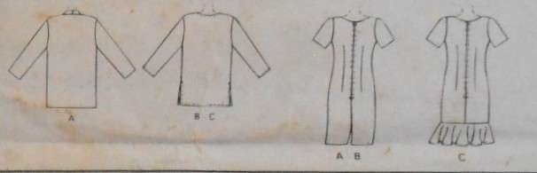 McCALLS 6857 UNLINED CARDIGAN & DRESS SIZE 44-46-48-COMPLETE-UNCUT-F/FOLDED