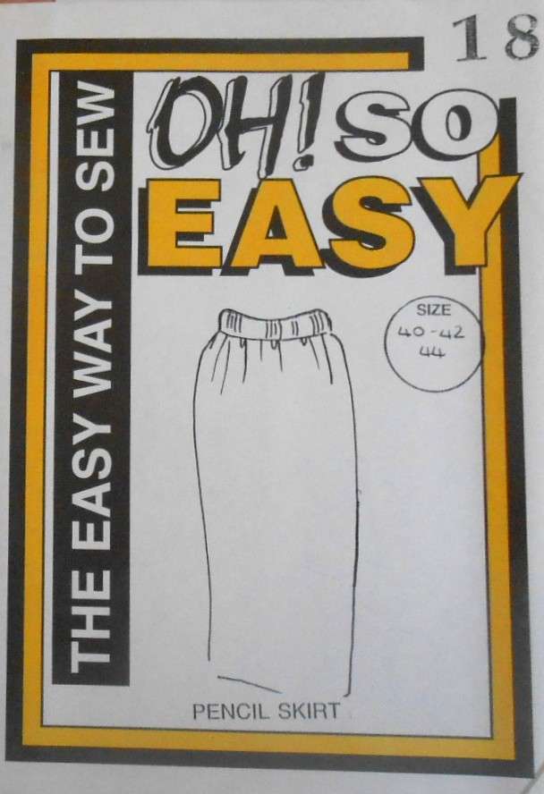 OH! SO EASY-18 PENCIL SKIRT SIZE 40-42-44-COMPLETE