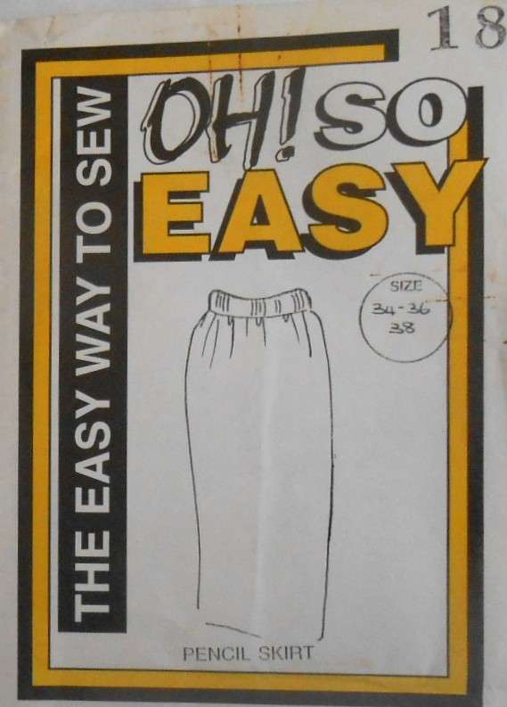 OH! SO EASY-18 PENCIL SKIRT SIZE 34-36-38-COMPLETE