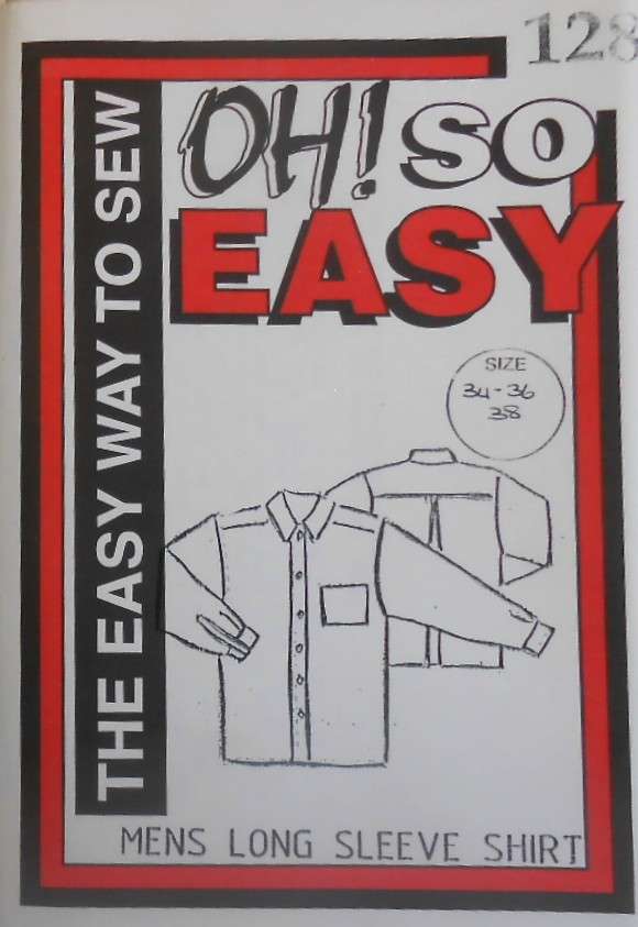 OH! SO EASY-128 MEN'S LONG SLEEVE SHIRT SIZE 34-36-38- COMPLETE-UNCUT-F/FOLDED