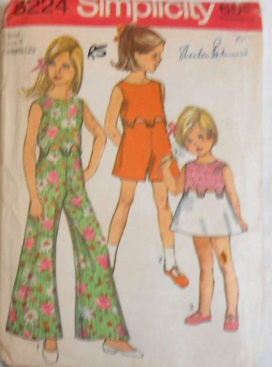 SIMPLICITY 8224 GIRLS PANTSDRESS & DRESS SIZE 4 YEARS BREAST 23 COMPLETE-ZIPLOC