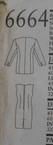 NEW LOOK PATTERNS 6664 SHEALTH DRESS ONLY SIZE 8-18 COMPLETE CUT TO 18