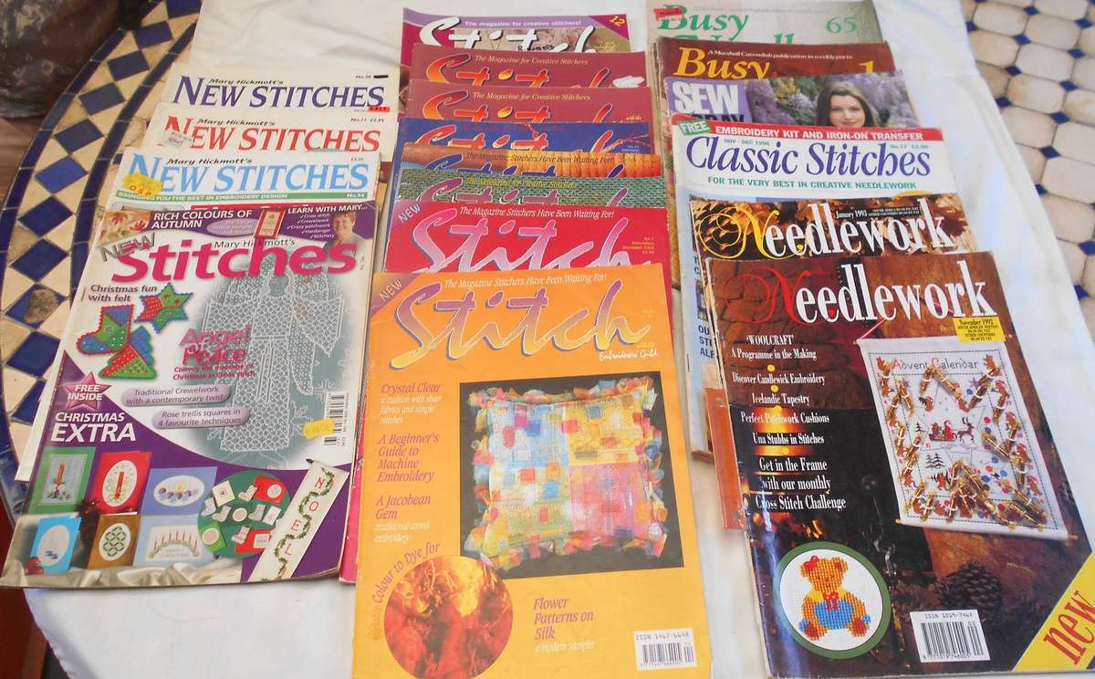 18 SEWING MAGAZINES- SOLD AS ONE BUNDLE-SEE LISTING FOR TITLES