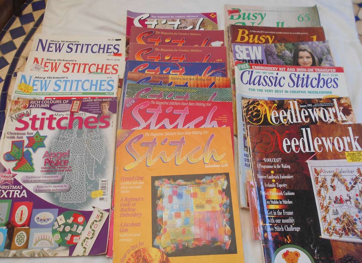 18 SEWING MAGAZINES- SOLD AS ONE BUNDLE-SEE LISTING FOR TITLES