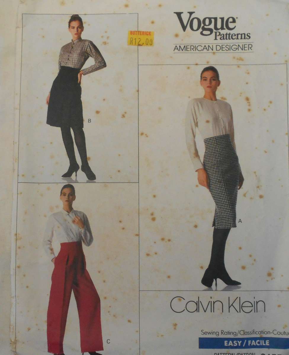 VOGUE 2155 SKIRT & PANTS SIZE 10 COMPLETE