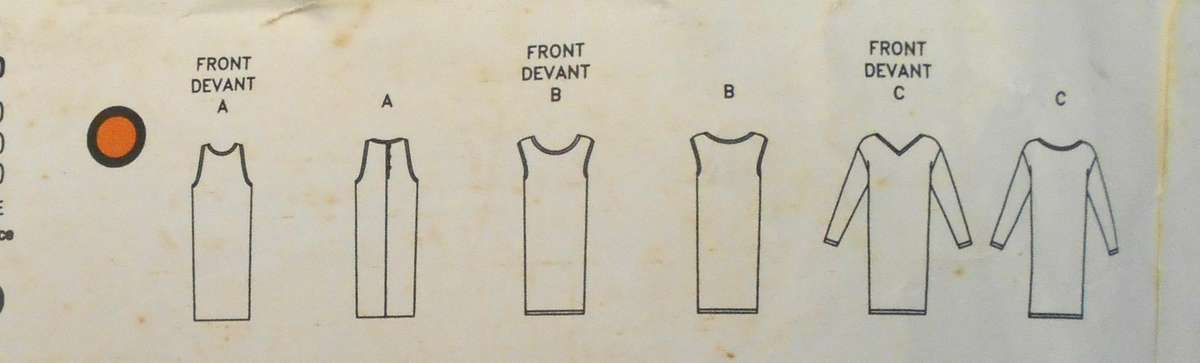 VOGUE 2690  LOOSE FITTING STRAIGHT DRESS - SIZE 12-14-16 VIEW B IS NOT SUPPLIED