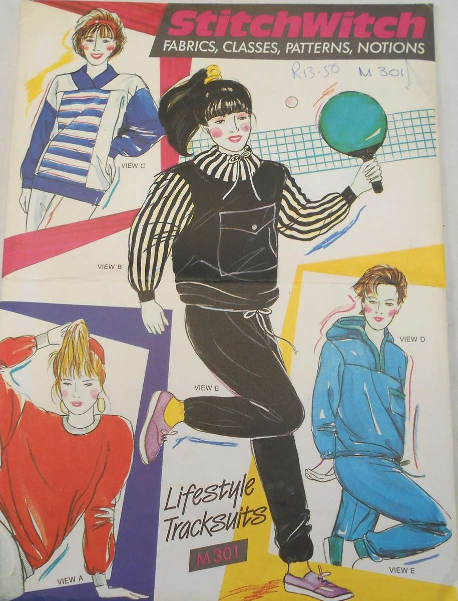STITCHWITCH M301 LIFESTYLE TRACKSUITS SIZE 6-22 COMPLETE-UNCUT