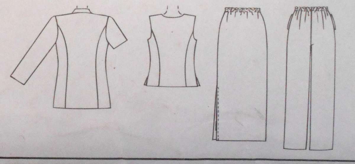 McCALLS 9280 UNLINED JACKET-TOP-PULL ON PANTS-SKIRT SIZE 16-18-20 COMPLETE-UNCUT-F/FOLDED