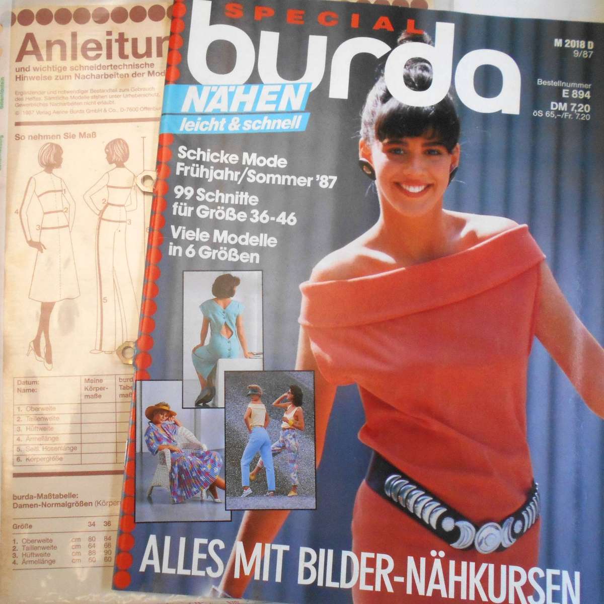 BURDA GERMAN SPECIAL ISSUE 894 WITH PATTERNS