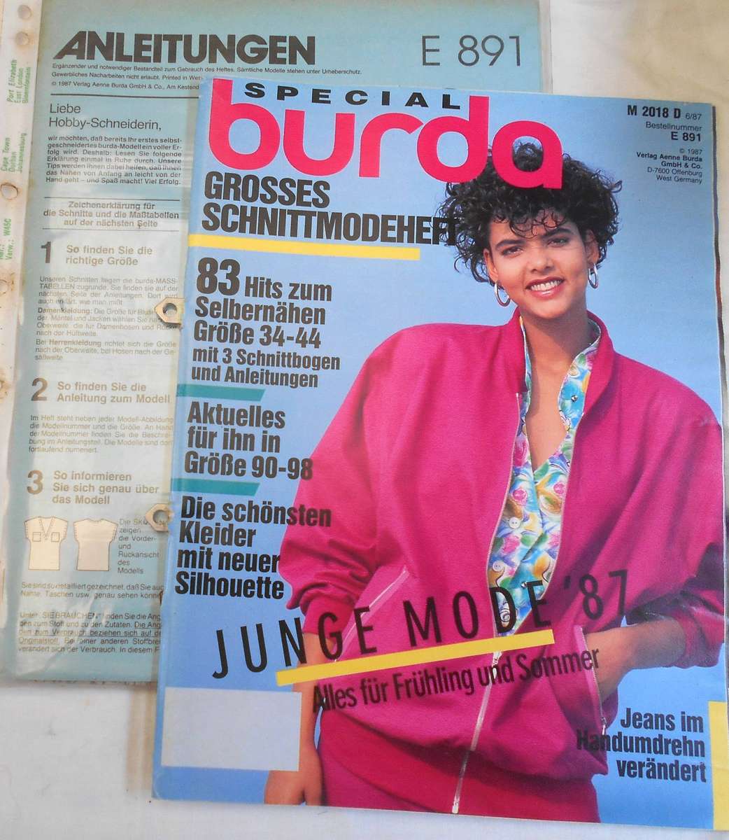 BURDA GERMAN SPECIAL ISSUE 891 WITH PATTERNS