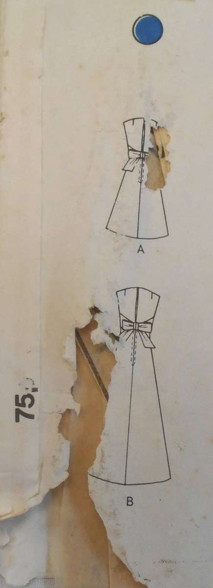 VOGUE COUTURIER DESIGN 2112 ONE PIECE EVENING DRESS SIZE 14 BUST 36 COMPLETE