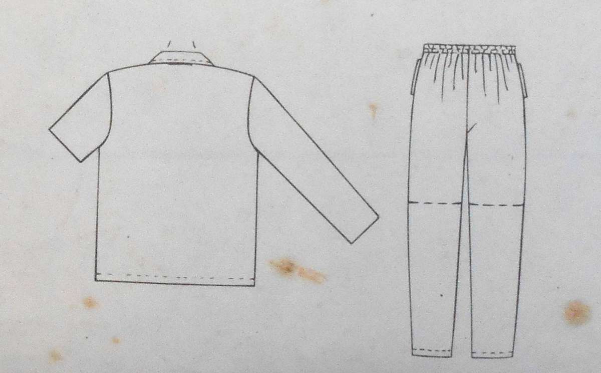 McCALLS 9335 MEN'S SHIRT-PULL ON PANTS & SHORTS SIZE S-M-L (32-44) COMPLETE- CUT TO M (38-40)