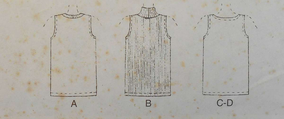 McCALLS 6565 TOPS FOR STRETCH KNITS SIZE 6-8 COMPLETE-UNCUT-F/FOLDED