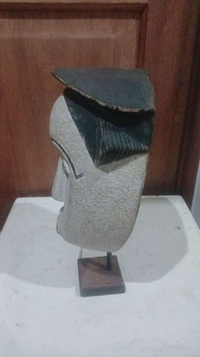 African Ceremonial Mask on Stand - Punu