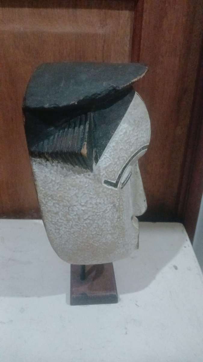 African Ceremonial Mask on Stand - Punu