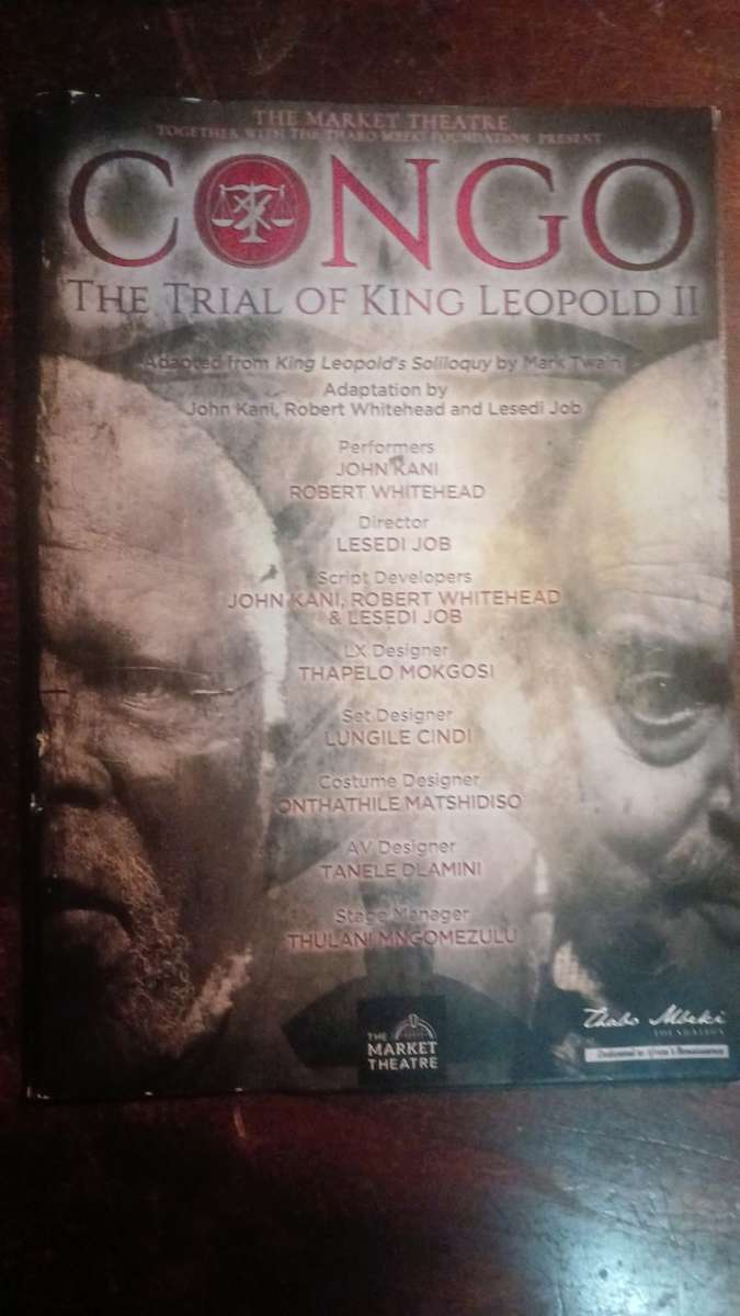 Congo, The Trial of King Leopold II - Theatrical Programme (John Kani, Robert Whitehead)