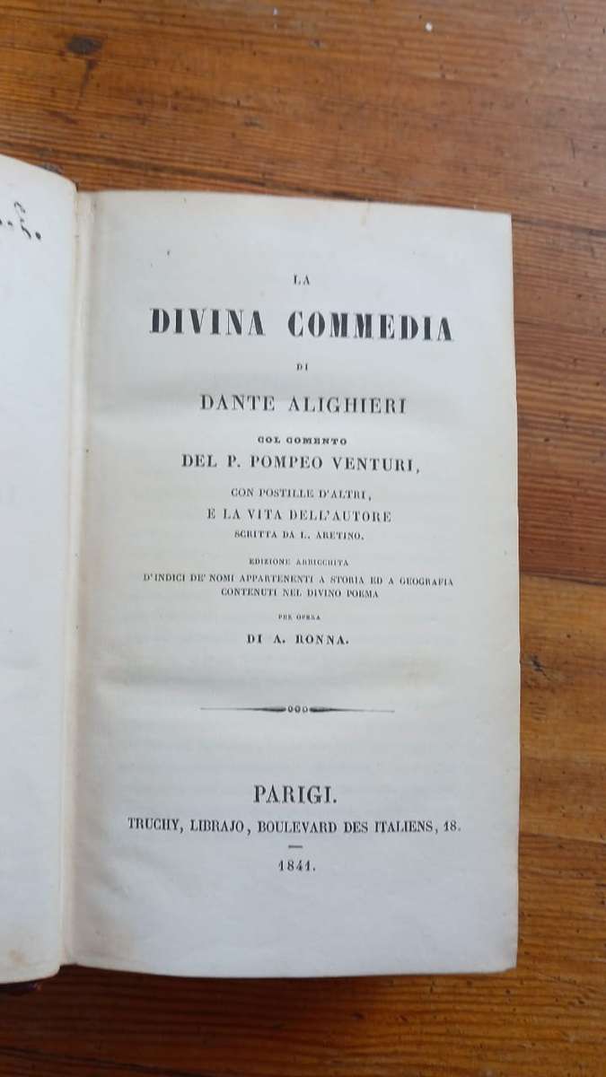 La divina commedia di Dante Alighieri (1841)