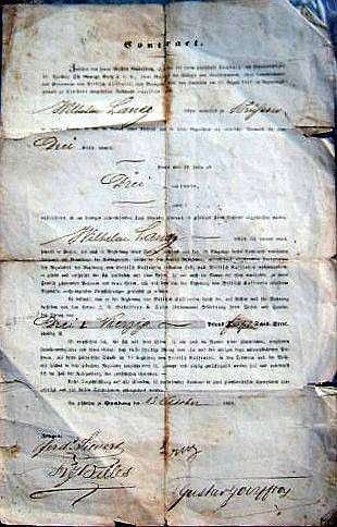 Gustav Godeffroy German Settler Document 1858