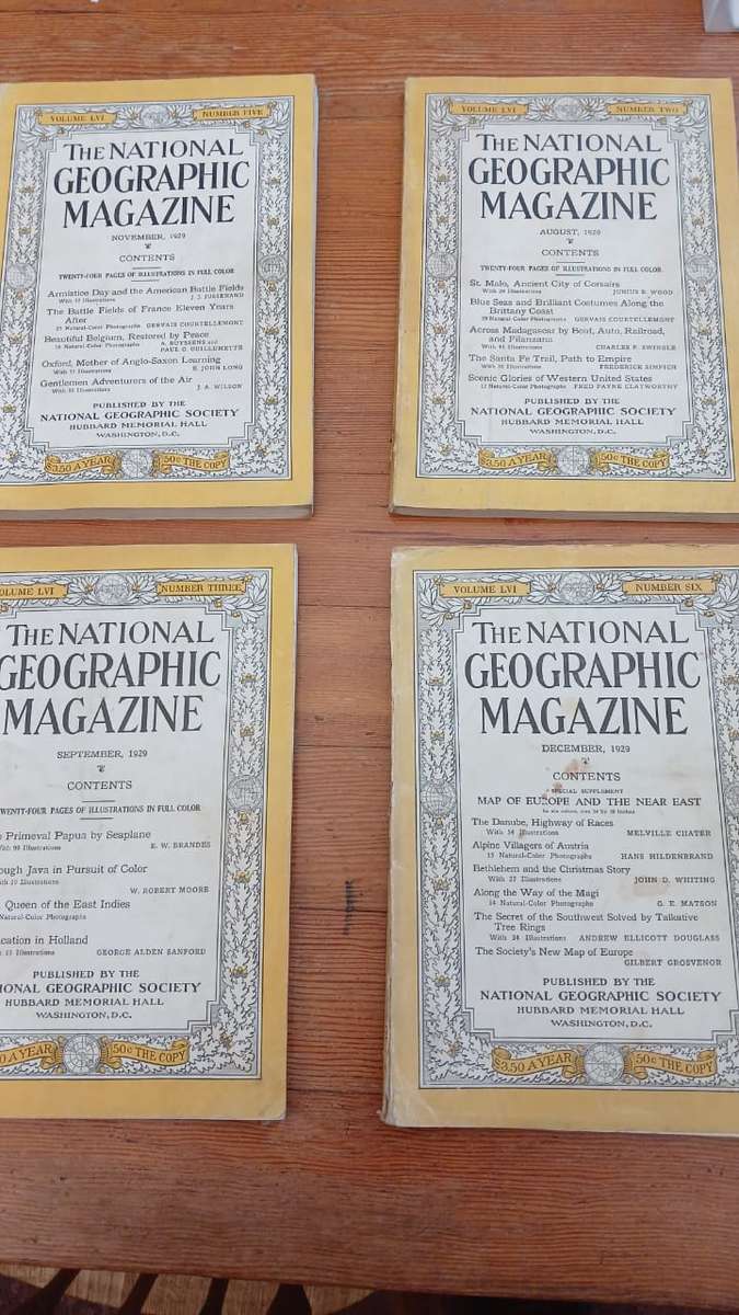 National Geographic Magazines - 1920's