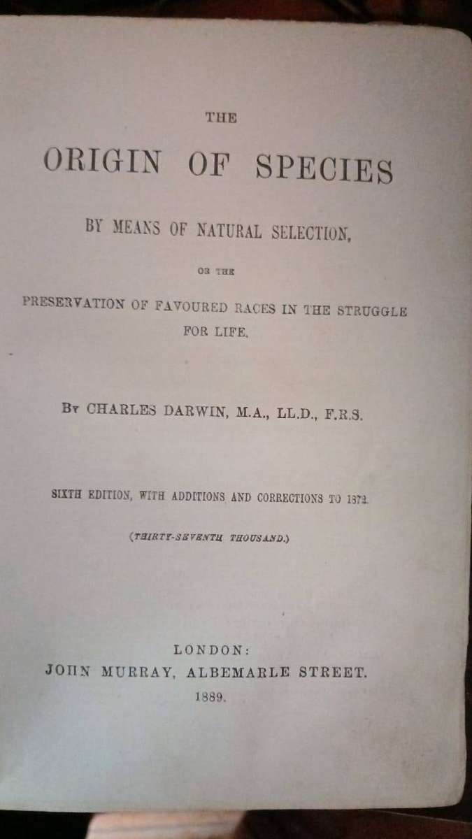 The Origin Of Species (1889)