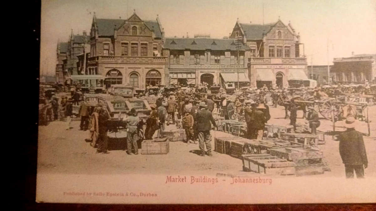 Market Buildings, Johannesburg -  (vintage postcard)